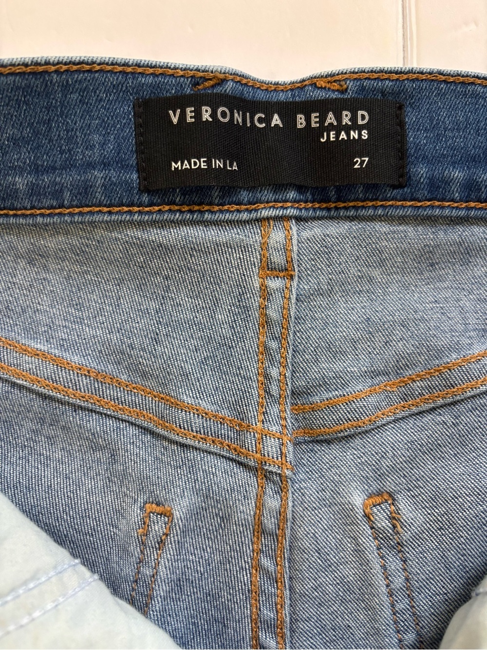 Veronica Beard Carson High Rise Ankle Flare Jeans Medium Wash Size 27 - Picture 6 of 10